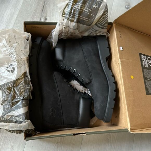 TIMBERLAND® PREMIUM 6-INCH WATERPROOF‎ WOMENS BOOTS BLACK 11M NWT IN BOX - Picture 11 of 14